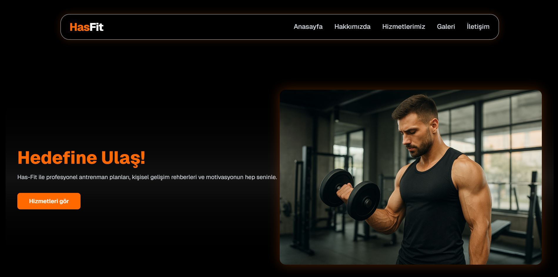 Fitness & Spor Web Sitesi - Desktop